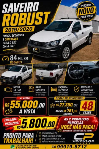 Volkswagen Saveiro Robust 1.6 Total Flex 8V 2020