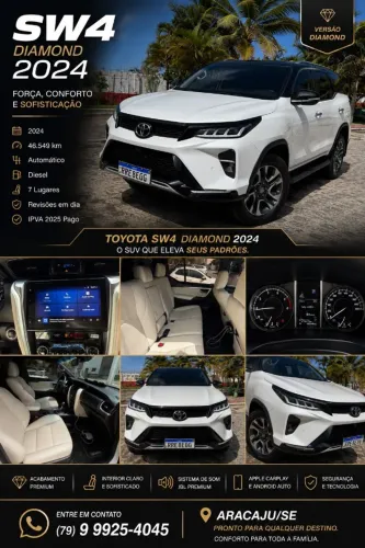 Toyota Hilux SW4 Diamond 2.8 TB 4X4 Die. Aut. 2024