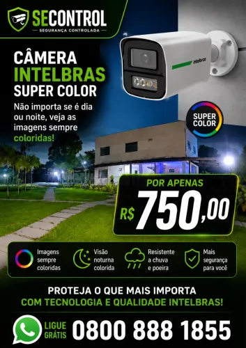 Câmera ip super color intelbras