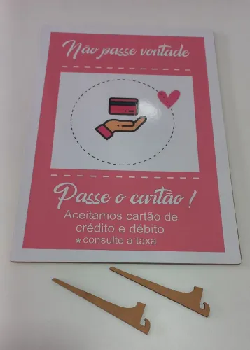Quadro decorativo em MDF para loja