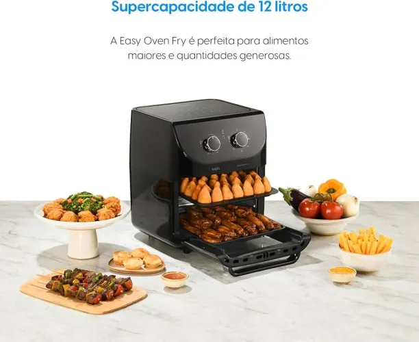 Fritadeira Easy Oven Fry 3 em 1 Elgin 12 Litros 220V 