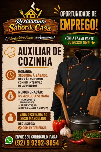Auxiliar de Cozinha