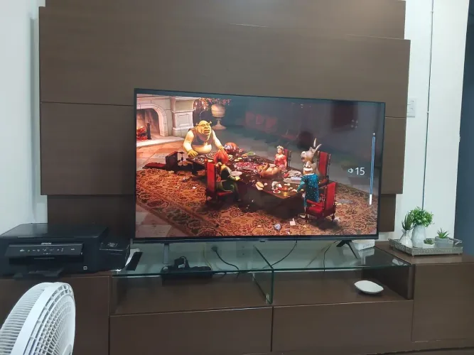Hack e painel de televisão