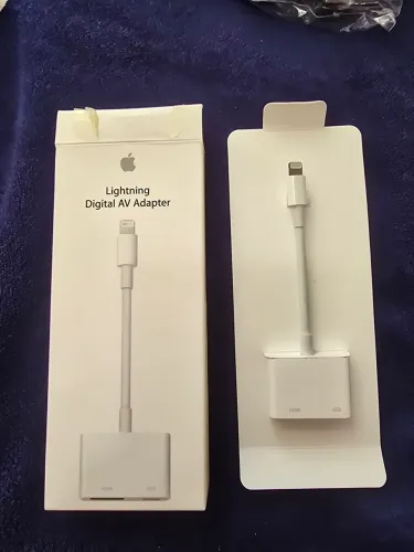 Adaptador lightning digital av adapter novo original
