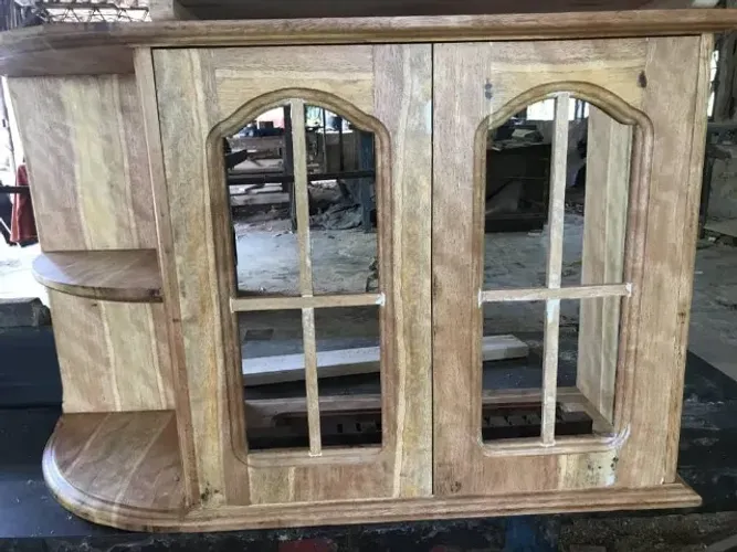 Estante aéreo para cozinha, verniz acetinado ou na cor branco  