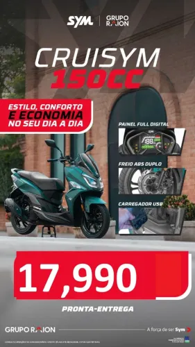 Cruisym 150 0km 2027 = $ 17,990 zap 2 1 9 8 7 6 7 6 1 5 5
