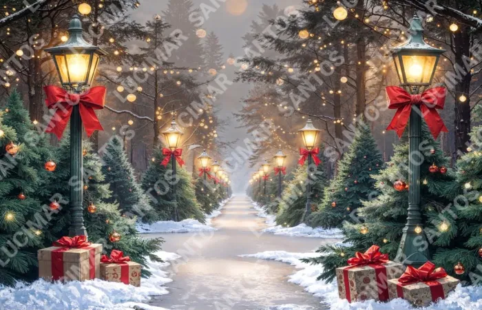Fundo de Natal gigante