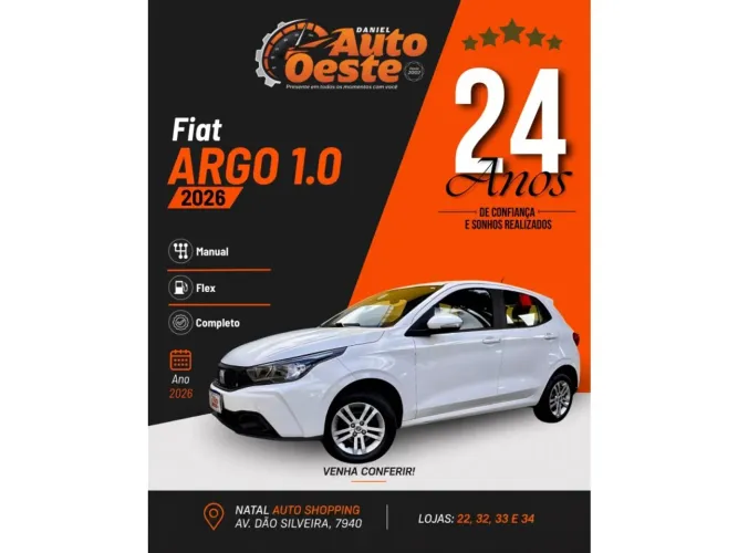 Fiat Argo Drive 1.0 Firefly 2026