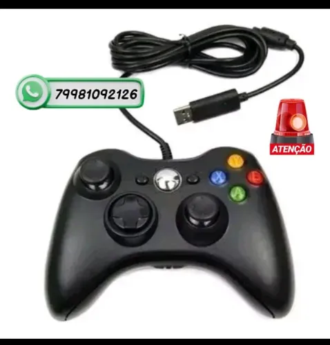 Controle Xbox , PC e Android, cabo 2mtrs  pronta entrega, melhor preço ; ), novos