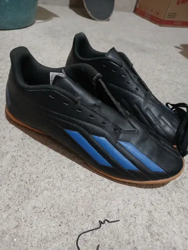 Chuteira Adidas Azul/Preta Tam 44