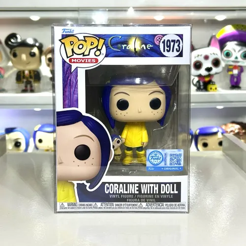 Funko Coraline com a boneca