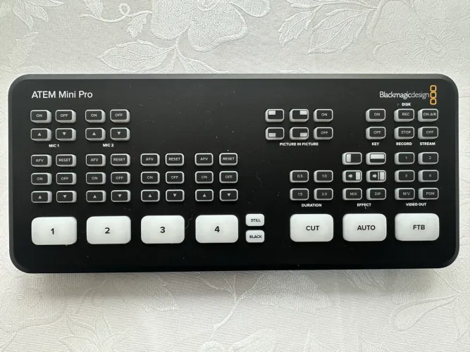 ATEM Mini Pro Blackmagic Design 4 HDMI Novo Lacrado Completo