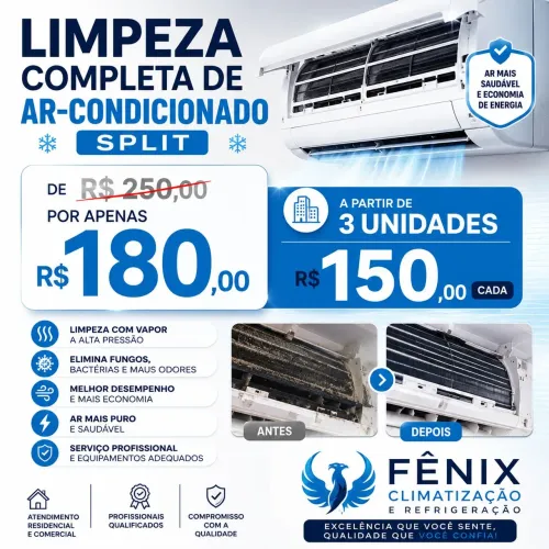 PROMOÇÃO IMPERDIVEL/ LIMPEZA DE AR SPLIT