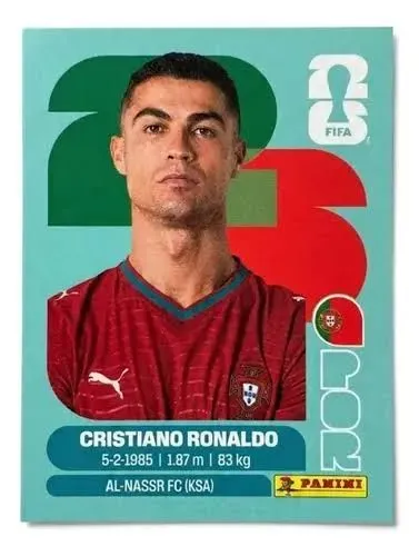 Figurinha regular avulsa Cristiano Ronaldo