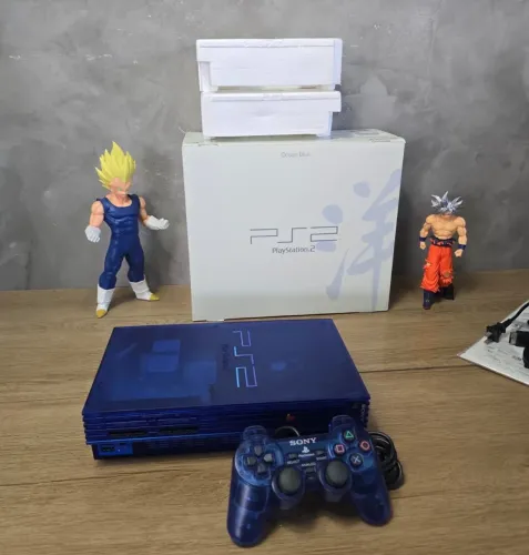 PS2 Fat OCEAN BLUE - Colecionador.