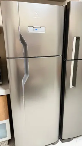 Geladeira Electrolux Frost Free Efficient Duplex Inox Look - 400L | Painel Digital