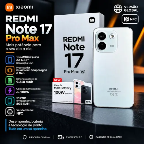 Redmi Note 17 Pro Max 512gb. Global.