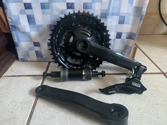 KIT NOVO PEDIVELA 3 VELOCIDADES + CENTRAL
