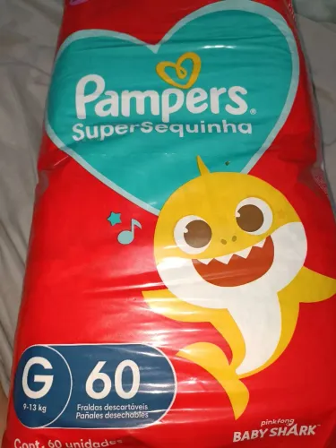 Fralda Pampers super sequinha 
