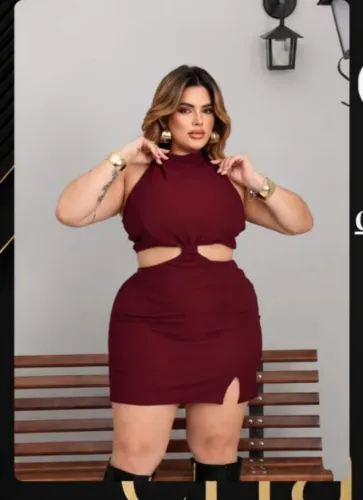 Vestido vinho
