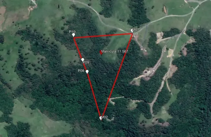 Sítio com 45.000m², 2 cachoeiras, parcelamento direto em Alfredo Wagner
