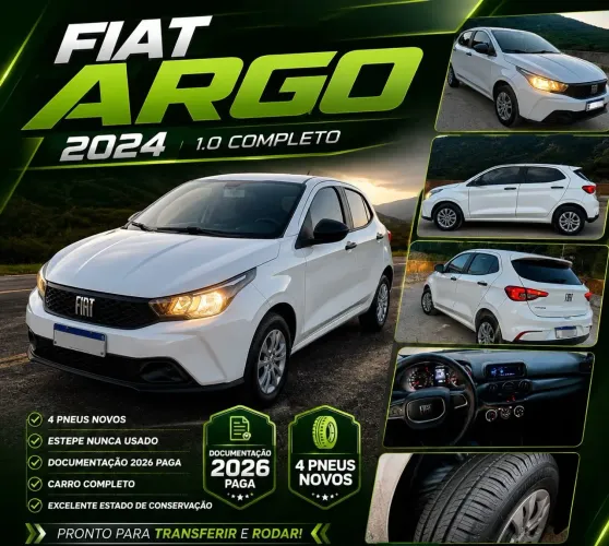 Fiat Argo 1.0 6V Flex. 2024