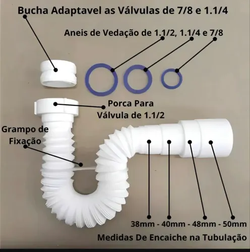 Sifão Pias, Lavatórios e Tanques Censi