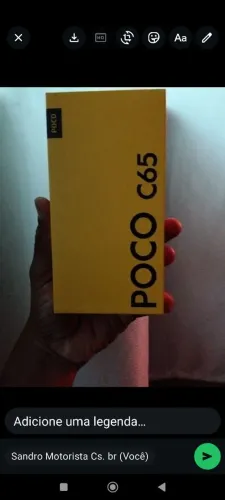 Celular poço c65 semi novo 