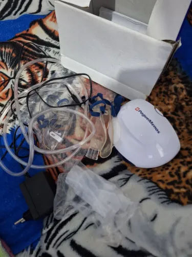 Inalador com garantia, pouco usado, nebulizador.