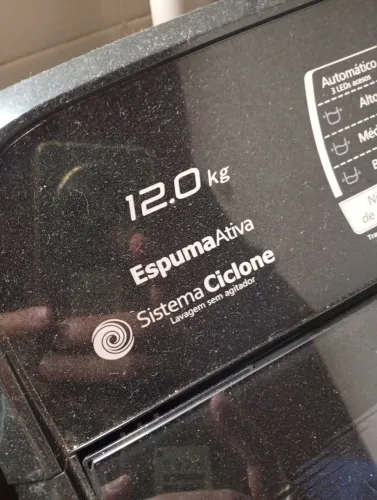 Máquina de lavar Panasonic Preta