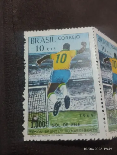 Selo do milésimo gol do Pelé