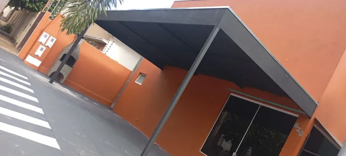 Estrutura Metálica Garagem e Área Gormet.