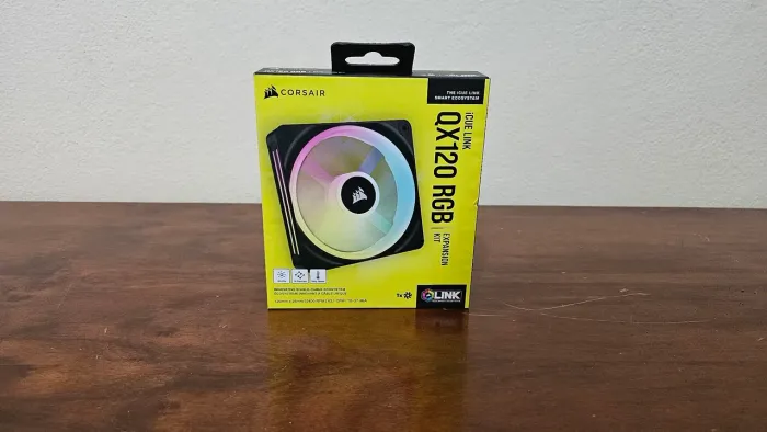 Ventoinha Corsair icue link QX120, 120mm RGB, Preto