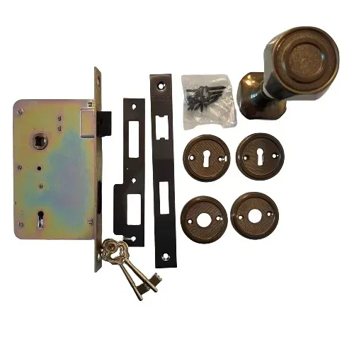 Fechadura Pado Colonial Antiga Latão p/porta Interna mod: 5851-66 - 55mm (Raridade)
