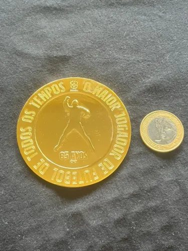 par de Medalhas Brasil e pele