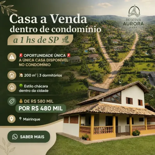 Casa de Campo em Mairinque | Condomínio Fechado