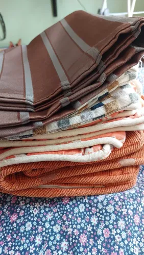 Lote com 7 Porta-Almofadas Decorativos - Peças Artesanais - Novos