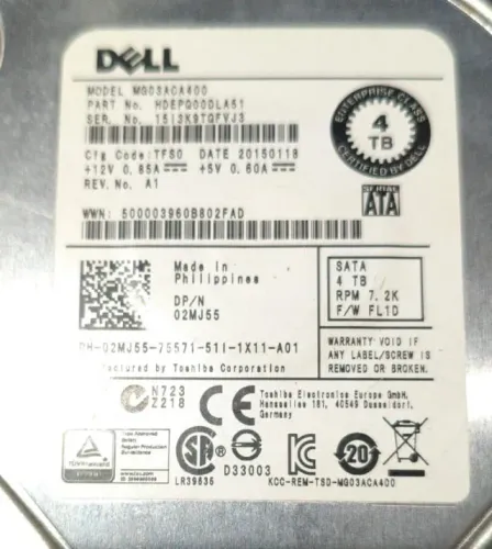 Hd Dell 4tb 3.5