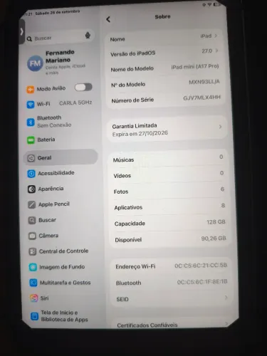 Vendo ou troco iPad a17 pro
