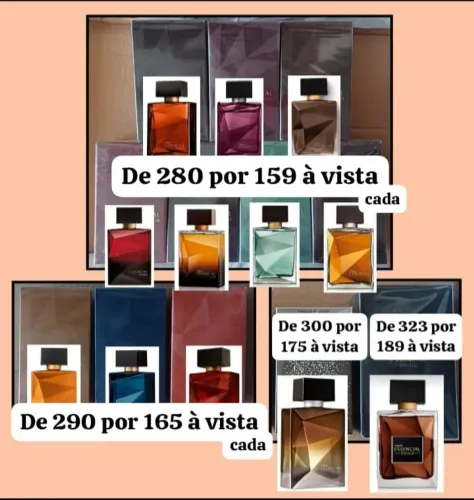 Perfume Essencial a partir de 159. Valores no anúncio.