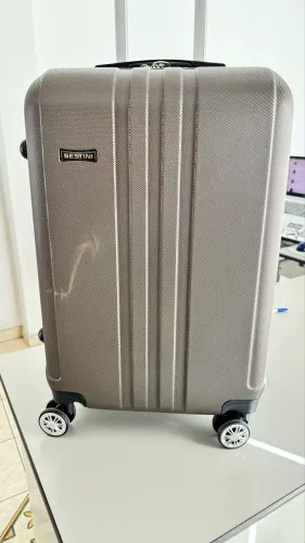Mala Sestini - 18kg - 62 X 39 X 25 - Rodízio duplo 360? Marrom