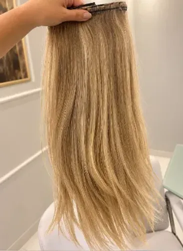 cabelo humano loiro 44 cm 450,00