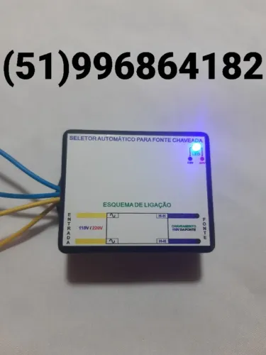 Seletor automático para fonte chaveada com chave 110v-220v