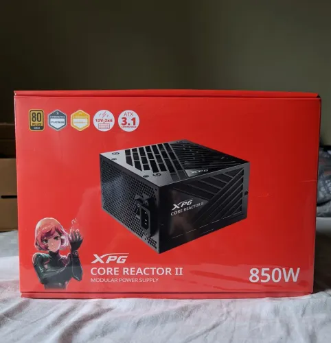 Fonte XPG Core Reactor II VE, 850W, 80 PLUS GOLD, MODULAR.<br>Plus Gold, Modular, PFC Ativo,