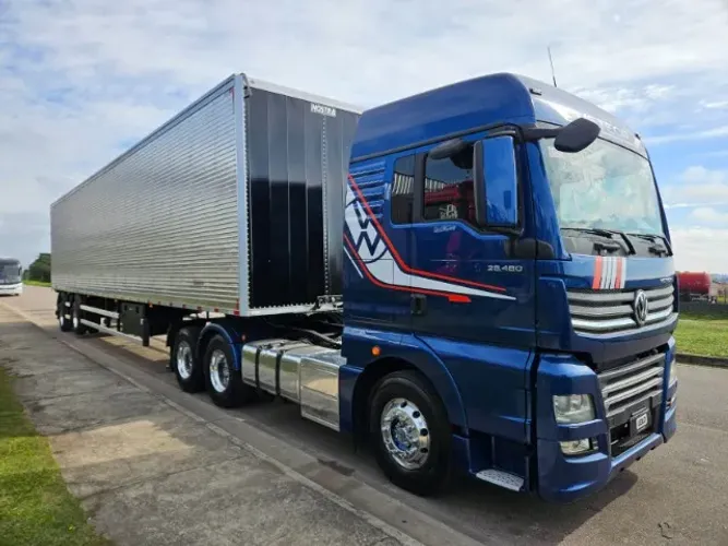 Vw Meteor 28.480 6x2 Ano 2025 Baixo Km Automático Mola + Baú 2 Eixo Nostra 0km 30 plt