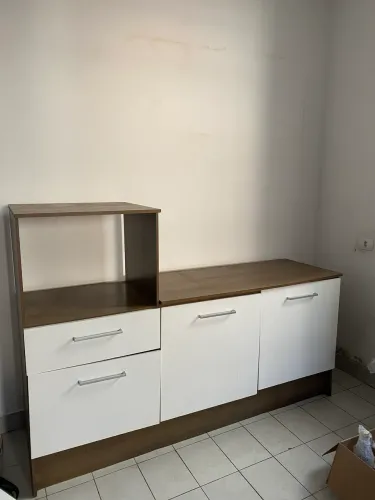 Móveis de cozinha horizontal e vertical