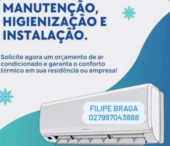 Instalação e higienização ar condicionado