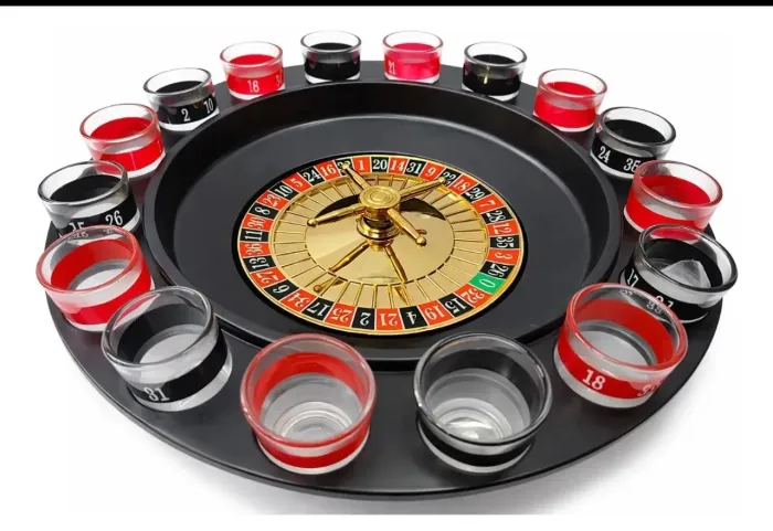 Jogo Roleta de Shots Cassino com 16 Copos - Novo! 