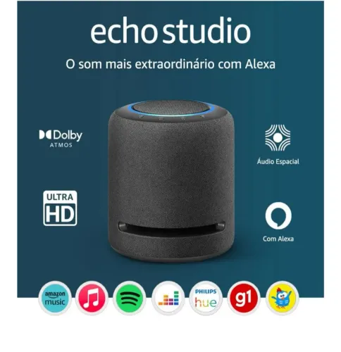 Vendo Alexa Echostudio última geração