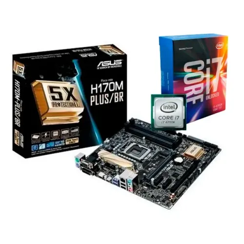 Kit Upgrade gamer Asus H170m-plus+ I76700k + 8gb Ram+ 256gb Ssd.m2 (Usado)